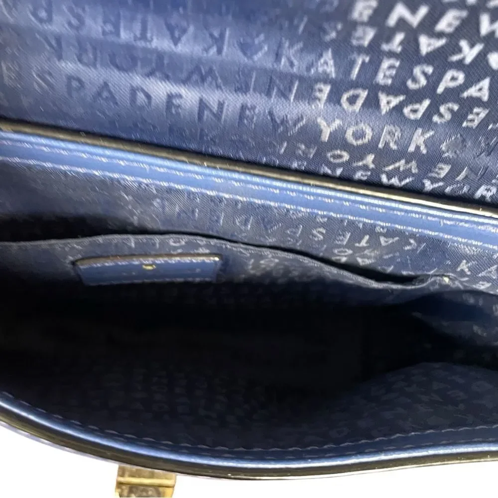 Kate Spade New York Maple Court Zani Crossbody Bag, Hyacinth blue gold tone